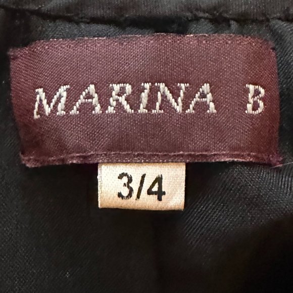 Fully Beaded Off The Shoulder Black Dress - Picture 6 of 6